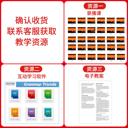 原版进口 Oxford Grammar Friends 1 和语法做朋友涵盖剑桥少儿英语考试寒暑假短期语法课程 赠学习软件 - 图1
