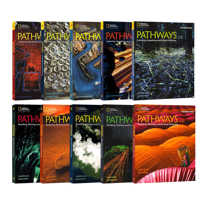 原版进口青少英语教材pathways Listening Speaking reading第二版听说读写批判性思维教材强化训练pathways国内版通途英语