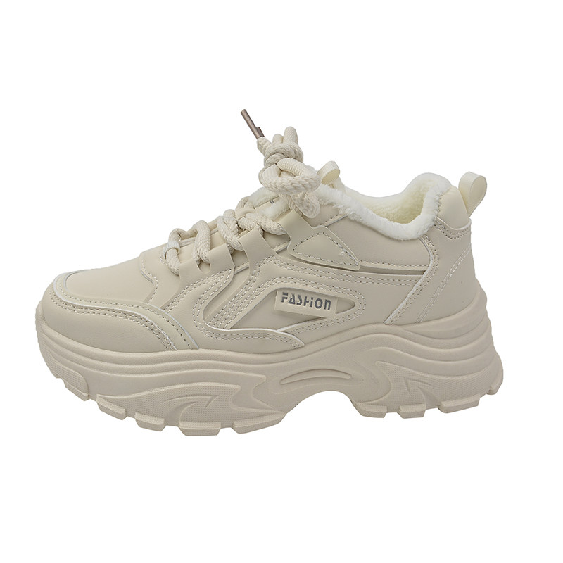 爆款显脚小老爹鞋女厚底小白鞋2025新款春秋季增高港风休闲运动鞋,淘宝优惠券,粉丝福利购,淘宝优惠卷