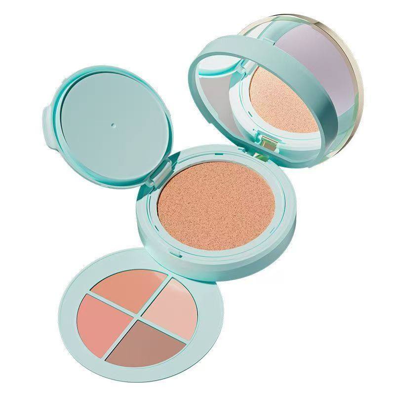 VIVIEN BEAUTY轻透三层气垫粉底遮瑕修容腮红提亮不脱妆定妆便携,淘宝优惠券,粉丝福利购,淘宝优惠卷