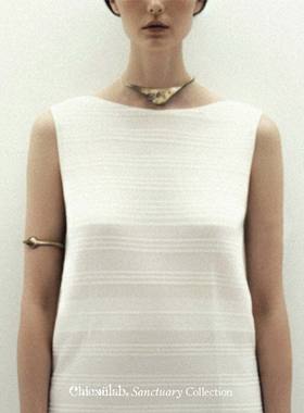 奇虚乐Chicxūlab 阿骨打铁陨石镶嵌 黄铜臂环手镯