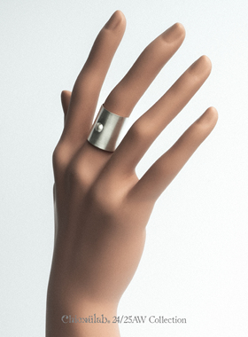 奇虚乐Chicxūlab 柔甲Soft-shell 纯手工素银【超薄】戒指