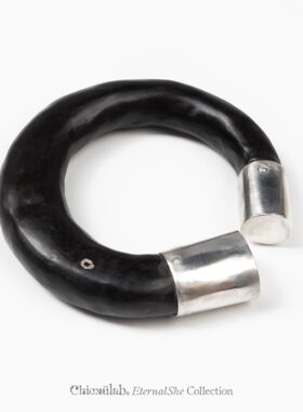 奇虚乐Chicxūlab 若拙Patina 黑檀镶银手镯