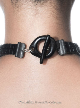 奇虚乐Chicxūlab 归藏Sanctum M铁陨石 黑檀方格 手工串珠项链