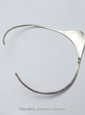 奇虚乐Chicxūlab 素银倒梨项圈