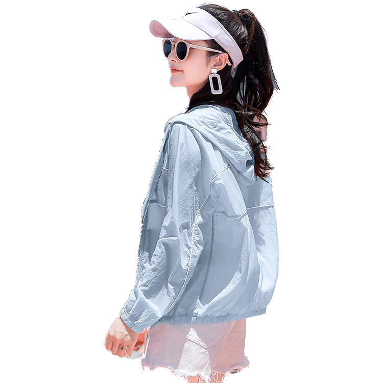 2020新款夏季宽松透气短款潮防晒衣 莹诗瑞短外套