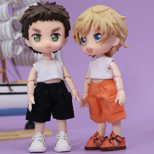 ob11娃衣 口袋工装裤 长裤 molly娃衣 1/12分bjd娃娃衣服 GSC素体 - 图0