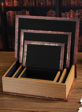 复古假书摆件创意场景拍照道具