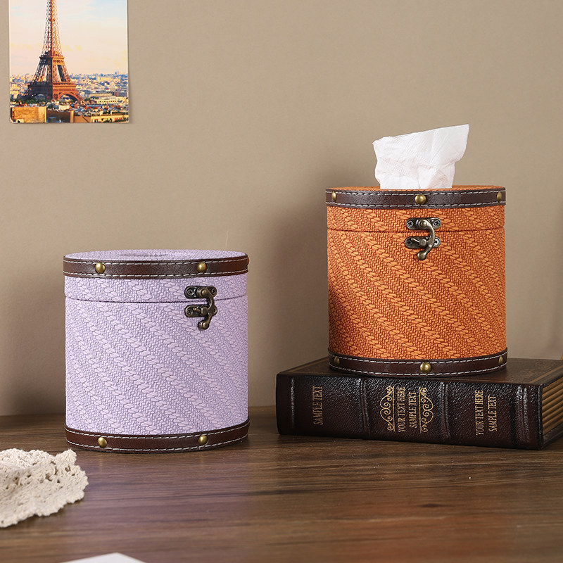 高档轻奢皮革纸巾盒卧室客厅高级感餐桌抽纸盒家用创意厕所卷纸筒,淘宝优惠券,粉丝福利购,淘宝优惠卷