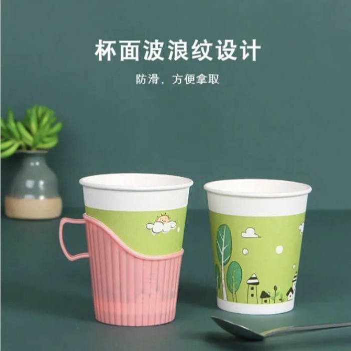 塑料杯托创意一次性杯子杯托纸杯杯托防烫手隔热纸杯托杯架家用-图2