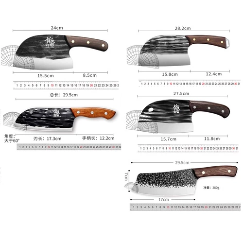 Longquan Forging Kitchen Knife Set Cobino House Chef Shart Cut Meat Cutter Rutter Crowg