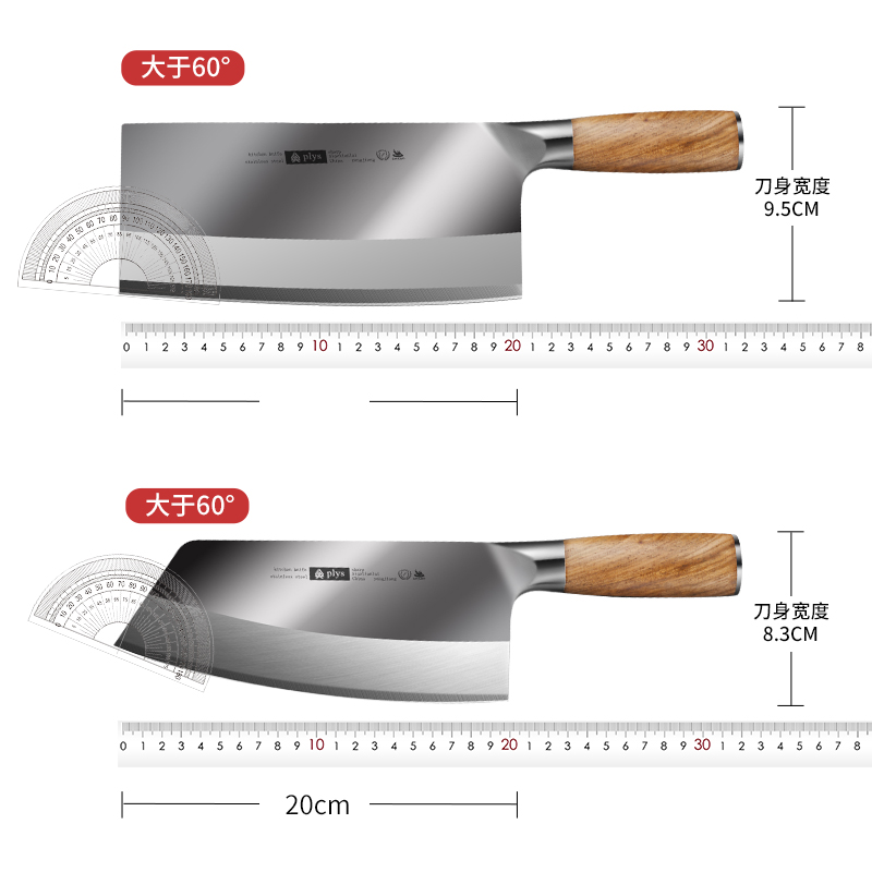 正品9cr18菜刀家用切菜刀具厨房厨师专用切片刀女士不锈钢斩骨刀