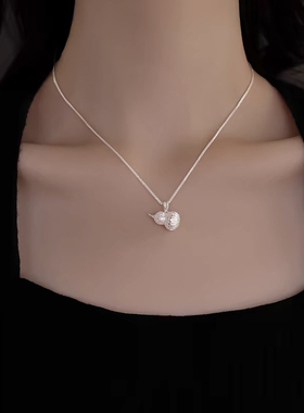 99足银葫芦项链配饰女百搭礼物新款2025爆款轻奢小众锁骨颈链吊坠