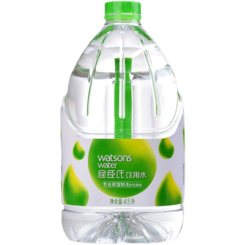 watsons/屈臣氏蒸馏水4.5L*4桶/2箱装蒸馏制法饮用水全国包邮-图3