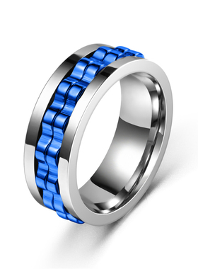 小众减压齿轮可转动戒指男女潮时尚解压玩具