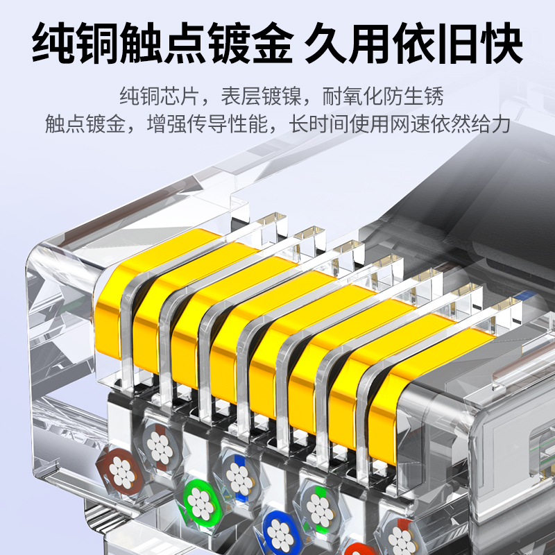 绿联网线千兆家用超6六类10电脑路由器宽带五5高速七连接网络20米