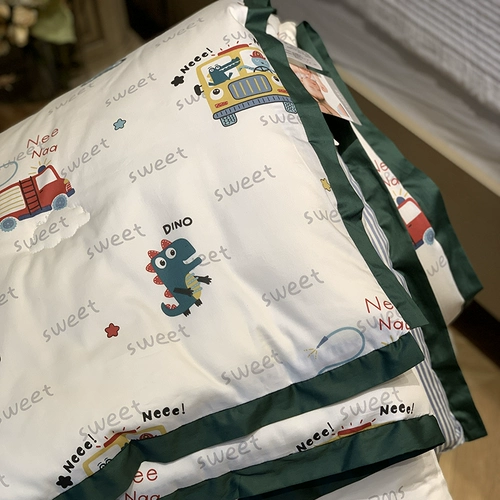A类60支纯棉儿童被子春秋冬被大豆纤维幼儿园宝宝空调被夏凉被薄