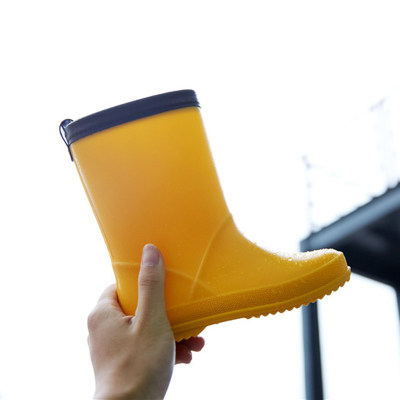 出口日本超轻儿童雨鞋男童女童四季雨靴宝宝中小学生防滑胶鞋水鞋 - 图1