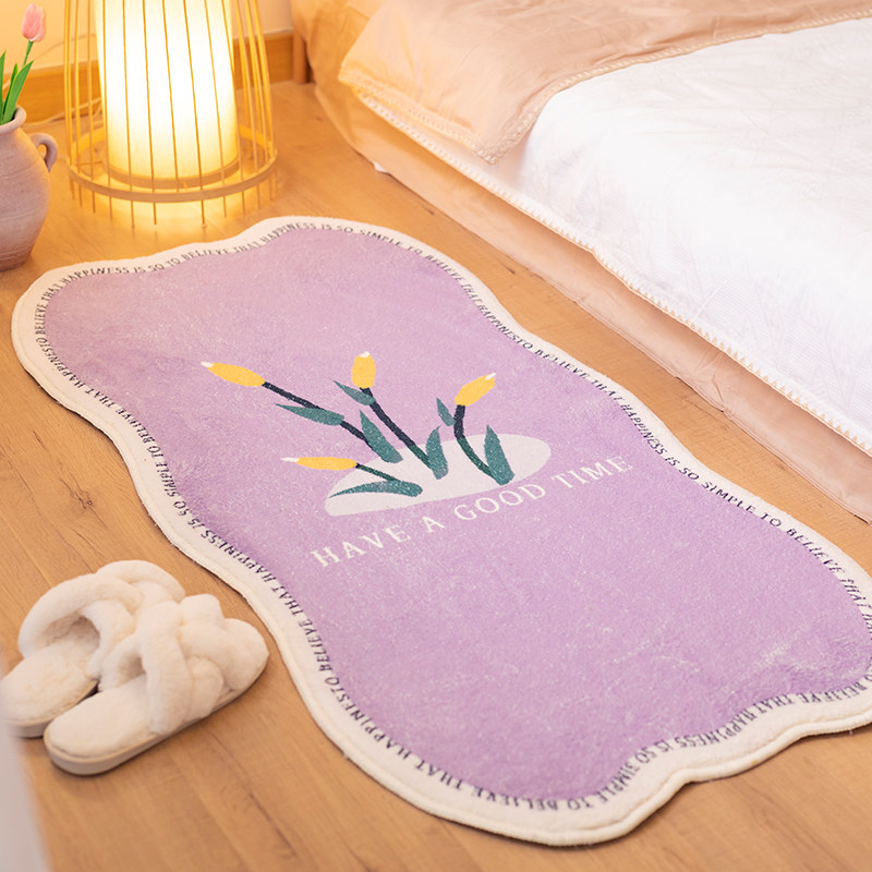 家用客厅ins风长条加厚少女床边毯 欧宝曼家居床边毯