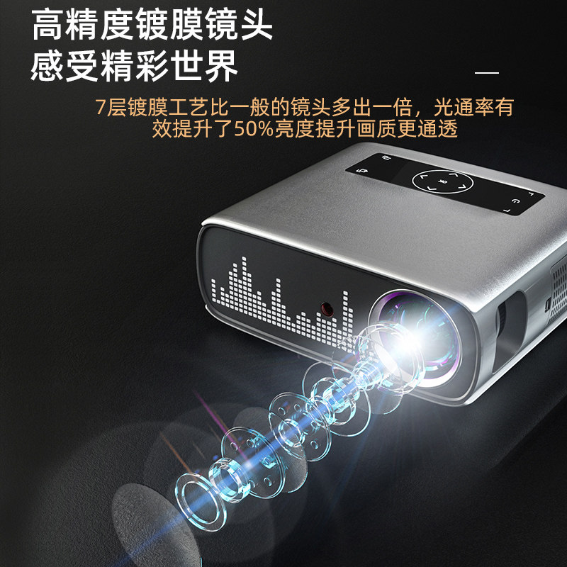 新款超高清4k家用华为小米投影机 童语投影机