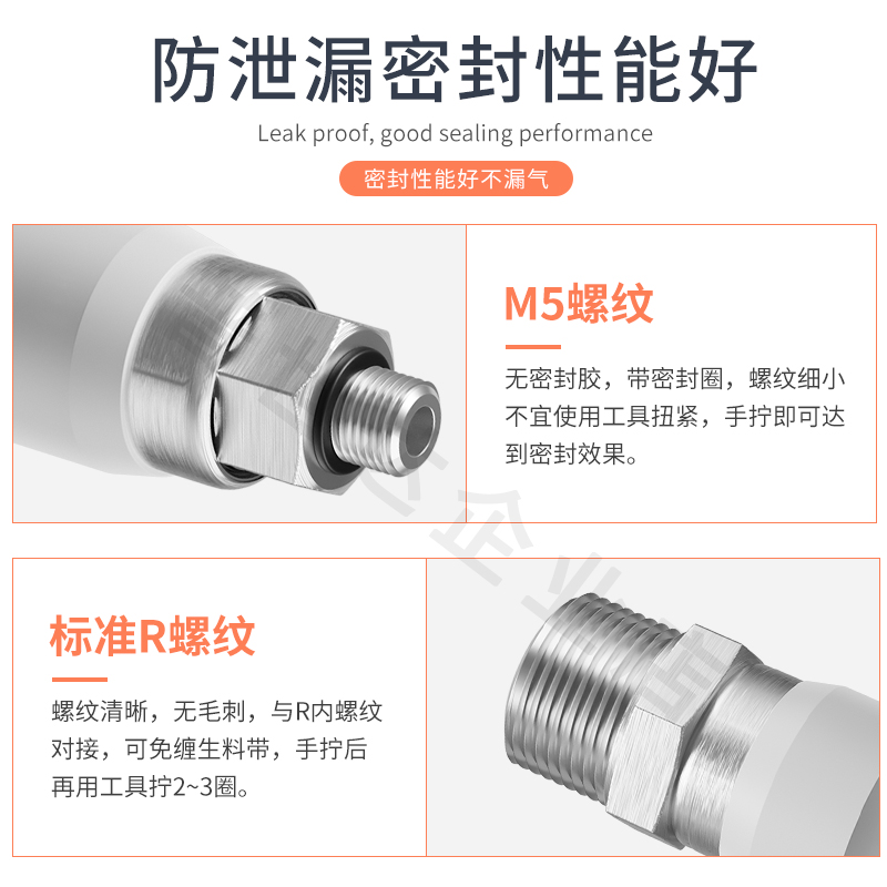 普世达气动气管360度高速旋转快速接头RL4-M5/6-01/8-02直角快插