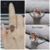Limpid green ghost crystal ring one thing one picture