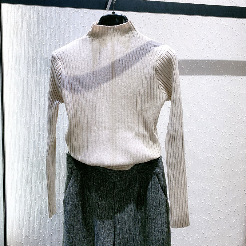 阿玛施旗舰店官网2020秋冬装女毛衣 蝶目毛针织衫