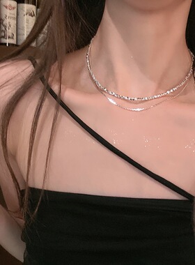 2023新款潮洋气爆款双层锁骨链