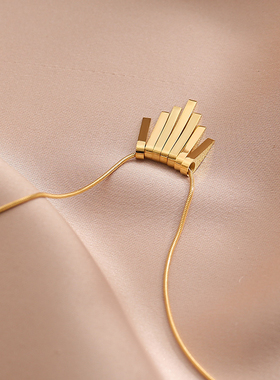 轻奢小众设计感项链2024年新款女不掉色钛钢ins冷淡风锁骨链简约