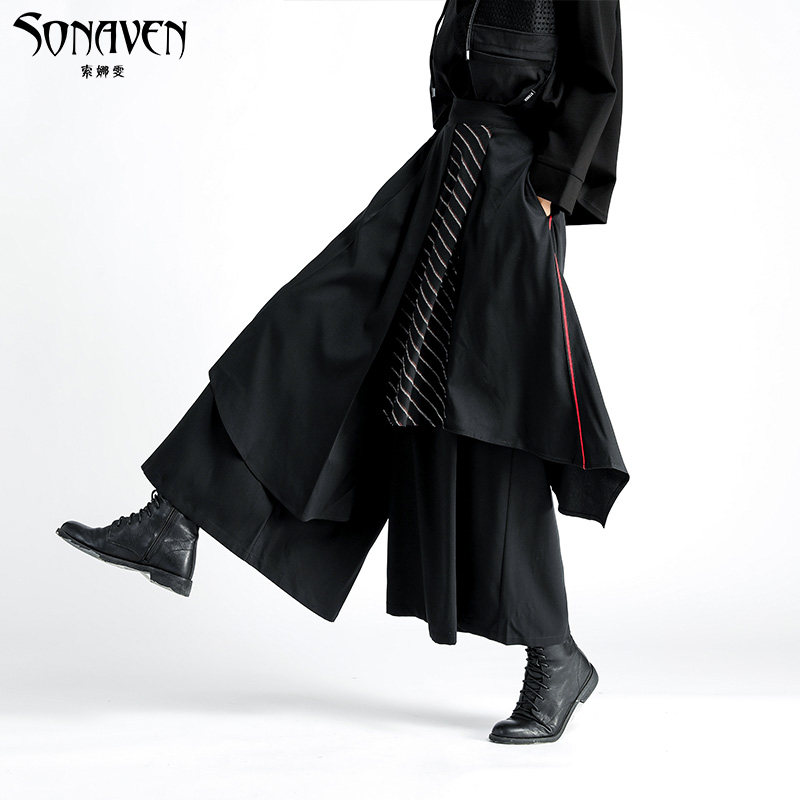 山本耀司2020新款大档裤秋冬阔腿裤 索娜雯半身裙