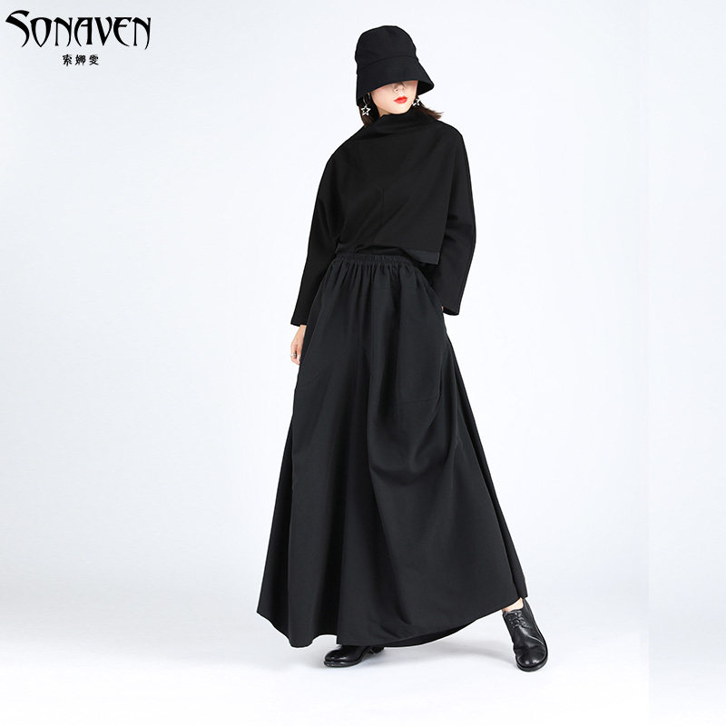 暗黑秋冬设计大裆裤山本耀司阔腿裤 索娜雯休闲裤