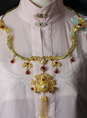 红妆匣子葫芦宝瓶璎珞明制项圈