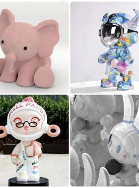 大型玻璃钢雕塑定制卡通吉祥物公仔商场美陈主题公园户外摆件