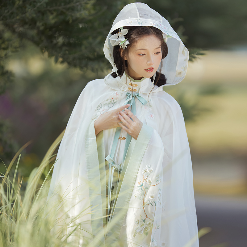 钟灵记百花集立领对襟长衫女马面裙 钟灵记汉服