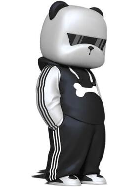 玻璃钢卡通雕塑定制大型户外迎宾吉祥物网红打卡方仔熊落地摆件