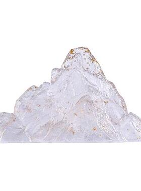 透明树脂假山落地摆件酒店景观装饰艺术品别墅玄关售楼处大型雕塑