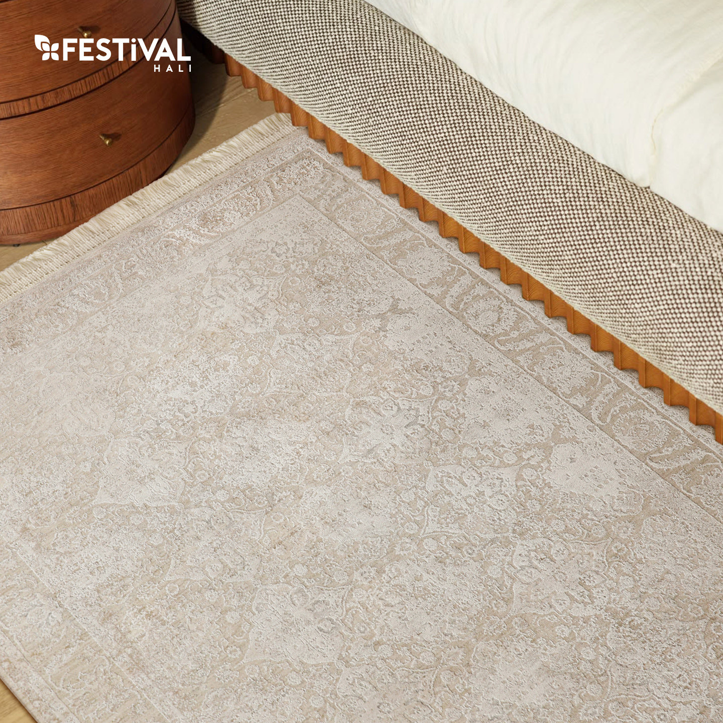 Turkish original imported bedside blanket, modern light luxury bedroom carpet, high-end bay window bedside blanket