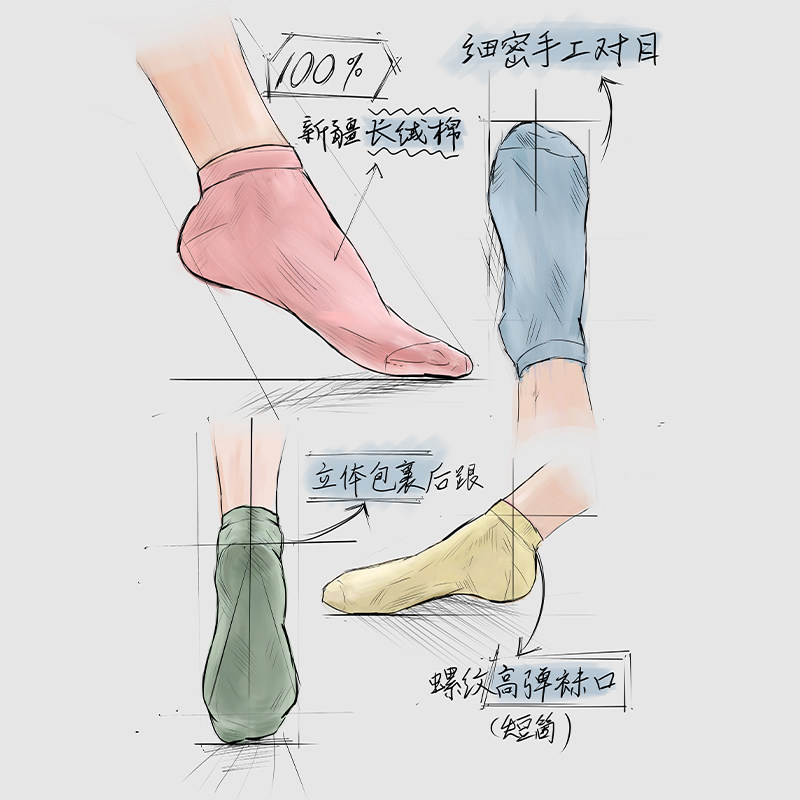 一次性袜子男女士纯棉夏季日抛袜旅行出差便捷短筒棉袜透气不掉跟,淘宝优惠券,粉丝福利购,淘宝优惠卷