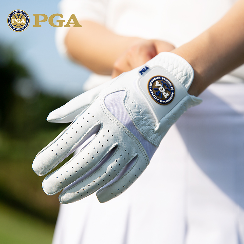 美国PGA 儿童高尔夫球手套 男女童真皮手套小羊皮 左右双手 - 图1