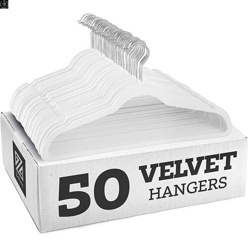 Non slip velvet clothes hanger dress Coat Hanger holder rack - 图3