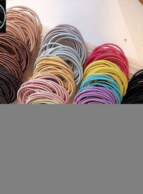 50/100PCS New Color Nylon Elastic Hair Tie 5CM Rubber Band f