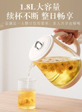 SDRNKA全玻璃养生壶0塑0胶烧水壶多功能电热水壶煮茶器炖煮一体