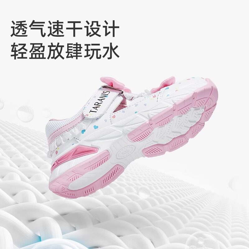 Terranis children's shoes girls summer sandals little girls non-slip soft bottom sports sandals baby princess beach shoes