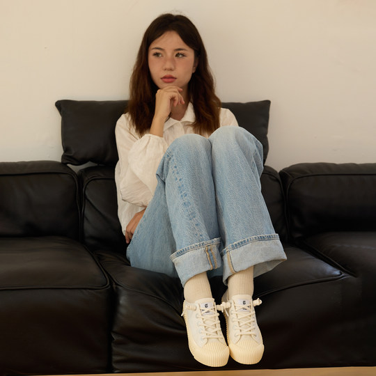 Excelsior thick sole elevation canvas shoes