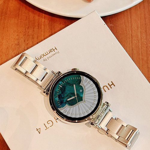 宝壳趣适用华为手表gt6/gt6pro金属小钢带fit3/4/4pro金属表带gt4春夏透气gt5/gt5pro气质商务gt2通勤气球 - 图1