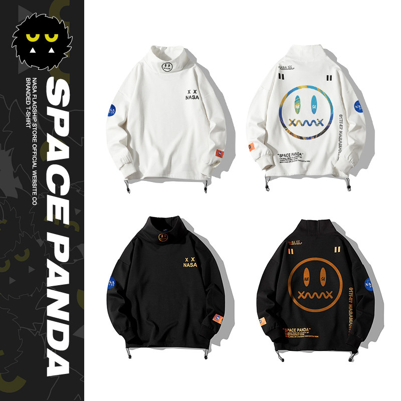 nasa xvvx旗舰店官网联名鬼脸卫衣 太空熊猫卫衣