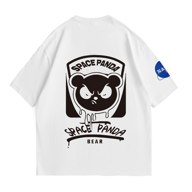 太空熊猫联名nasa旗舰店官网男t恤 太空熊猫T恤