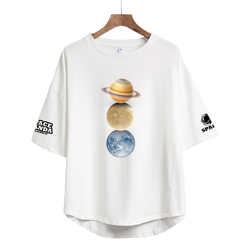 太空熊猫夏季nasa xx联名款t恤 太空熊猫T恤