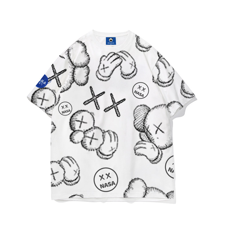 nasa旗舰店官网联名潮牌芝麻街t恤 太空熊猫T恤