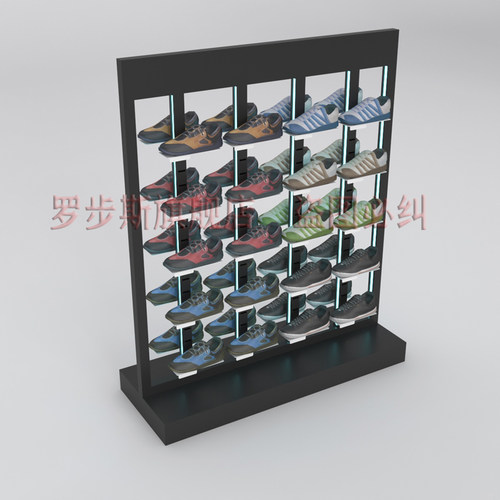 鞋店鞋架专厅中岛架运动鞋双面鞋子展示架直播货架发光中岛鞋架 - 图2